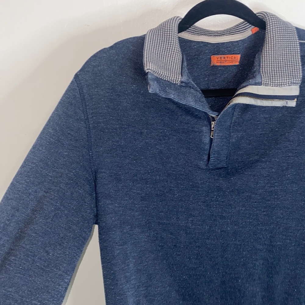 🪼Vintage Vertical Robert Comstock Zip- up pullover!